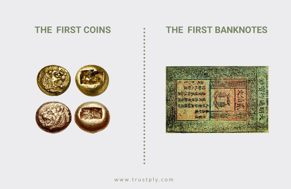 first coin money in history